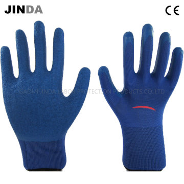 Poliéster Shell Latex Crinkle Finish Industrial Working Protective Working Gloves (LS201)